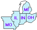 Great Lakes map